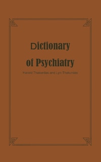 Front cover_Dictionary Of Psychiatry