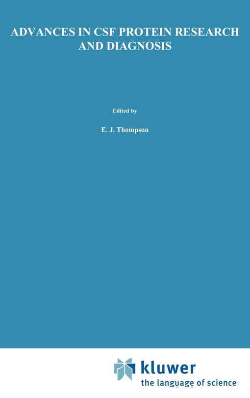 Front cover_Advances in CSF Protein Research and Diagnosis