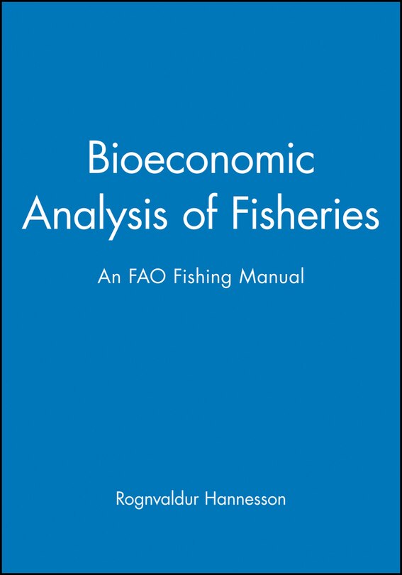 Front cover_Bioeconomic Analysis of Fisheries