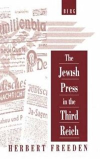 Front cover_The Jewish Press in the Third Reich