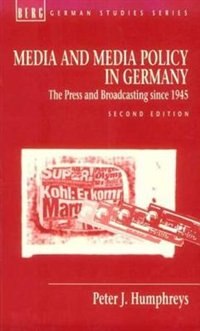 Front cover_Media And Media Policy In Germany