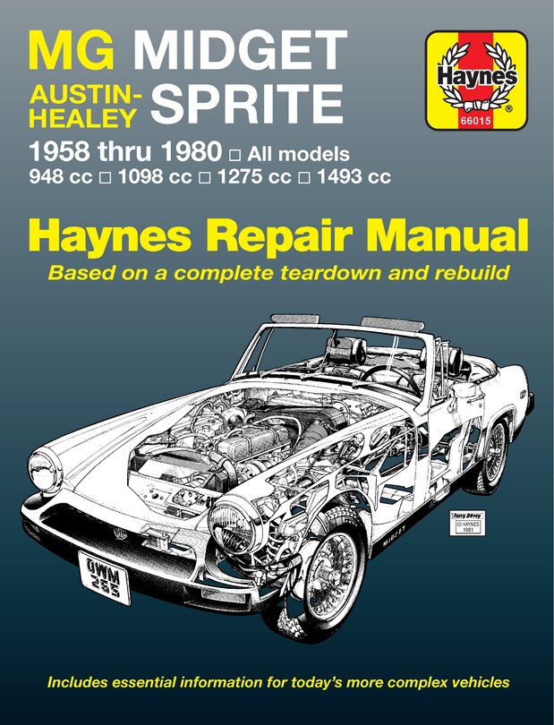 Mg Midget & Austin-healy Sprite 1958 Thru 1980) All Models Haynes Repair Manual