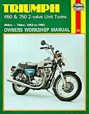 Front cover_Triumph 650 and 750 2-Valve Twins Owners Workshop Manual, No. 122