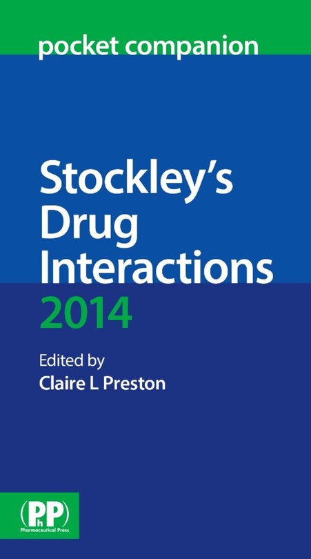 Couverture_Stockley's Drug Interactions Pocket Companion 2014