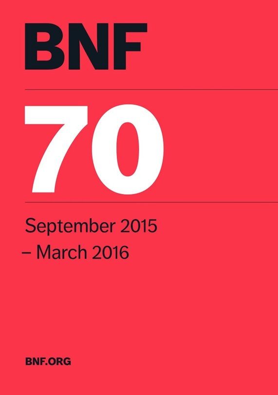Front cover_Bnf 70 (british National Formulary September 2015-march 2016)
