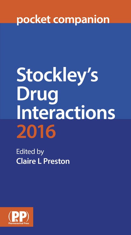 Couverture_Stockley's Drug Interactions Pocket Companion 2016