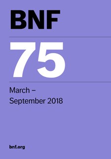 Front cover_Bnf 75 (british National Formulary) March 2018