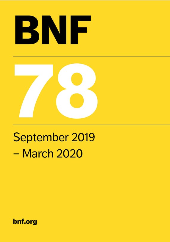 Couverture_Bnf 78 (british National Formulary) September 2019