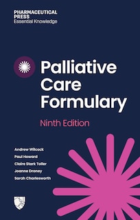 Front cover_Palliative Care Formulary (PCF 9)