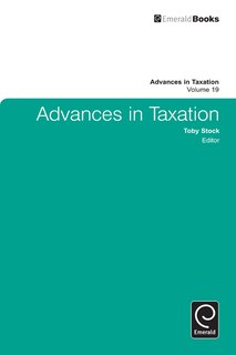 Front cover_Advances in Taxation
