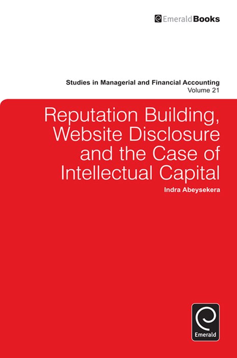 Front cover_Reputation Building, Website Disclosure & The Case of Intellectual Capital