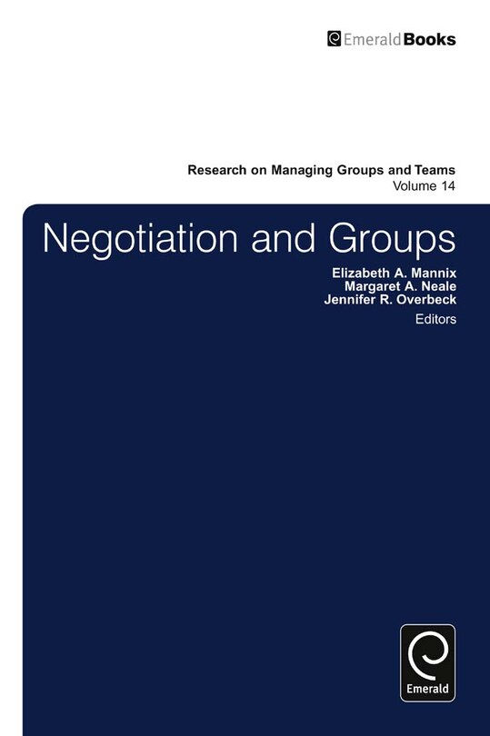 Front cover_Negotiation in Groups