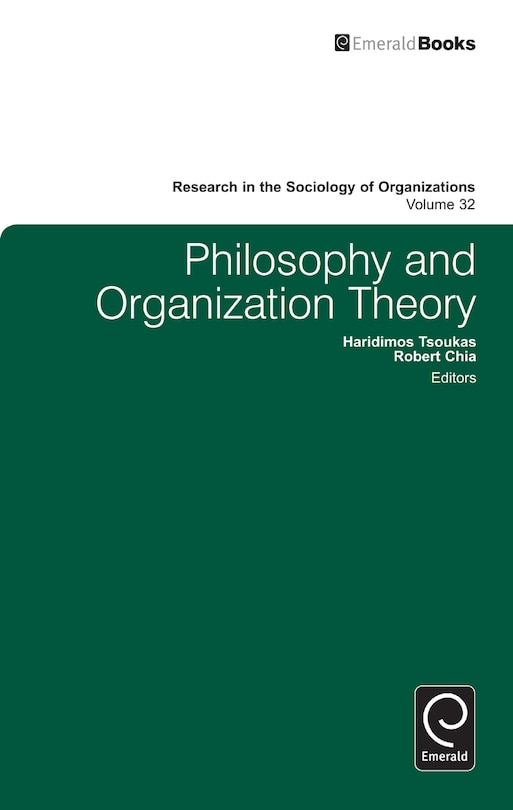 Front cover_Philosophy and Organization Theory