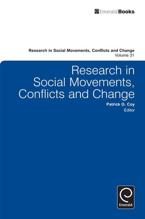 Couverture_Research in Social Movements, Conflicts and Change
