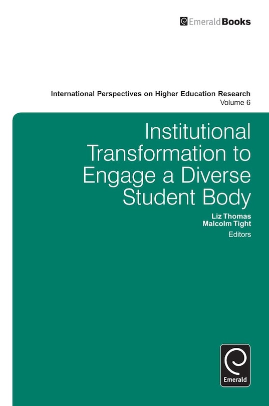 Couverture_Institutional Transformation To Engage A Diverse Student Body