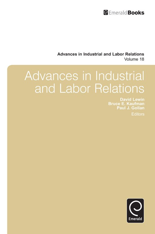 Couverture_Advances in Industrial and Labor Relations