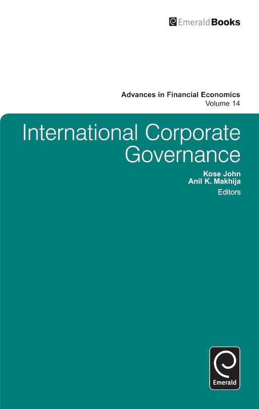 Front cover_International Corporate Governance