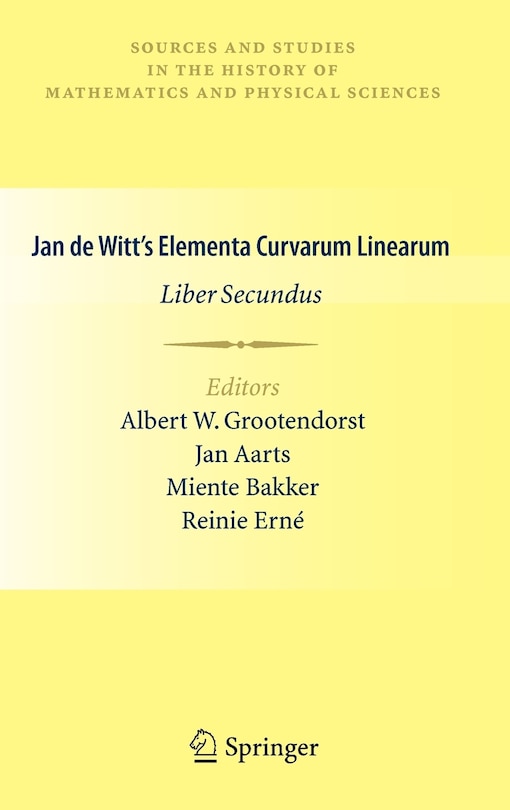 Front cover_Jan de Witt's Elementa Curvarum Linearum