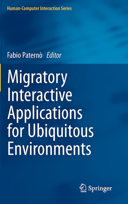 Couverture_Migratory Interactive Applications for Ubiquitous Environments