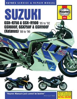 Front cover_Suzuki GSX-R750 & GSX-RR1100 85 to 92