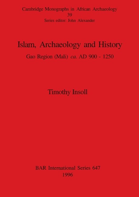 Couverture_Islam, Archaeology and History