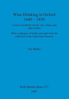 Front cover_Wine drinking in Oxford 1640-1850