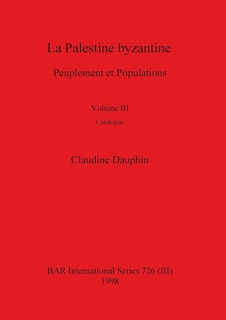 Couverture_La Palestine byzantine, Volume III