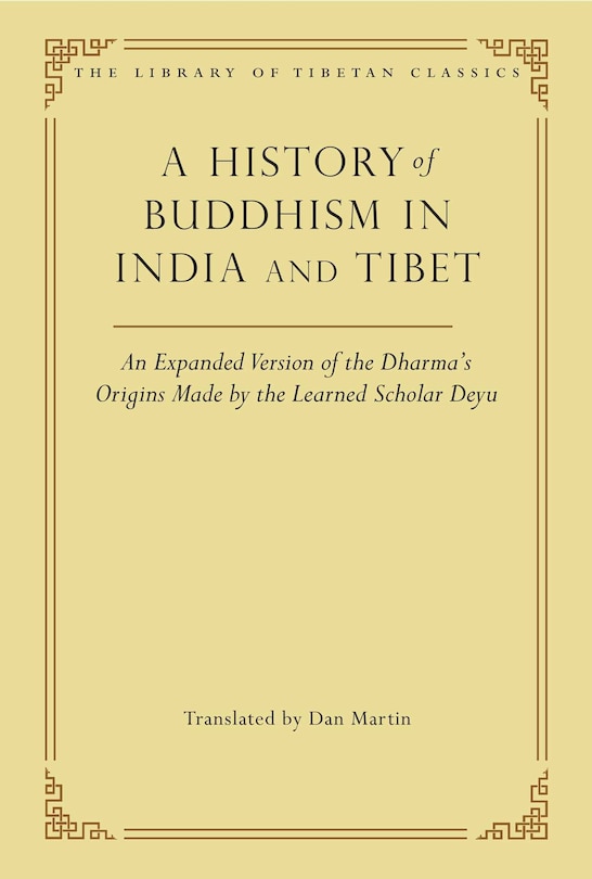 Front cover_A History of Buddhism in India and Tibet