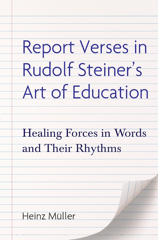 Couverture_Report Verses In Rudolf Steiner's Art Of Education