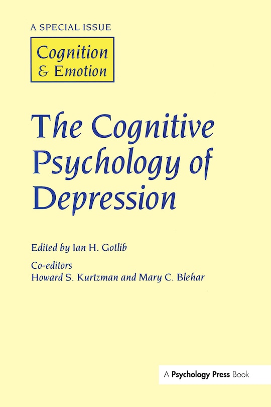 Couverture_Cognitive Psychology of Depression
