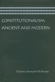 Couverture_Constitutionalism: Ancient And Modern