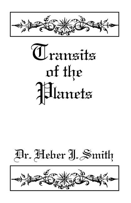 Front cover_Transits Of The Planets
