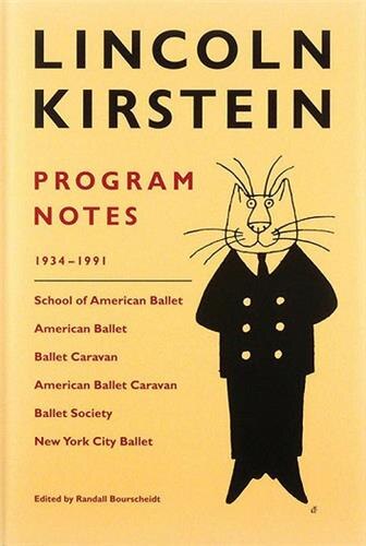 Couverture_Lincoln Kirstein: Program Notes