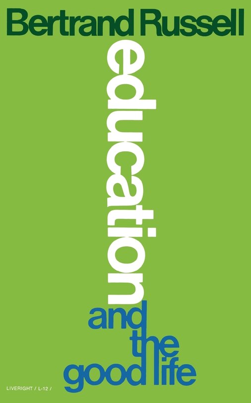 Front cover_Education and the Good Life
