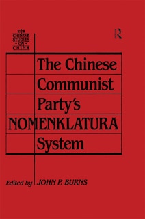 Couverture_The Chinese Communist Party's Nomenklatura System