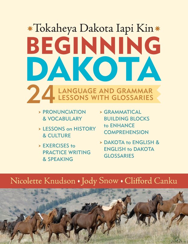 Front cover_Beginning Dakota/tokaheya Dakota Iapi Kin