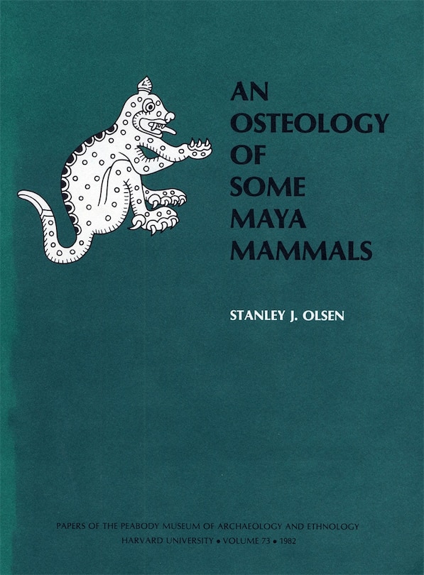 Couverture_Osteology of Some Maya Mammals