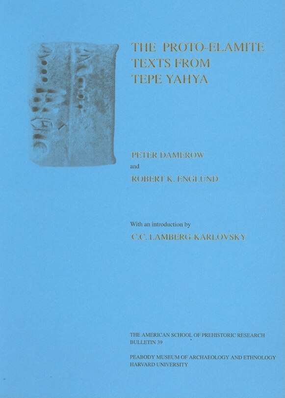 Front cover_Excavations at Tepe Yahya, Iran, 1967-1975