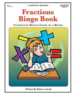 Front cover_Fractions Bingo Book