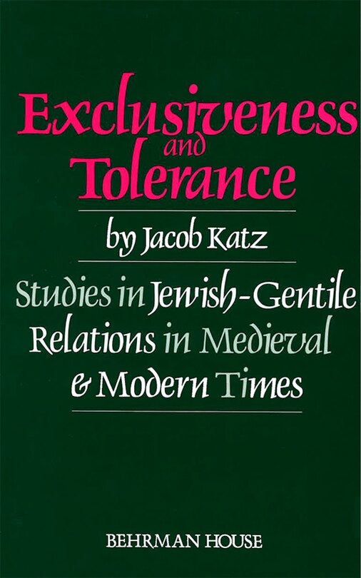 Front cover_Exclusiveness and Tolerance