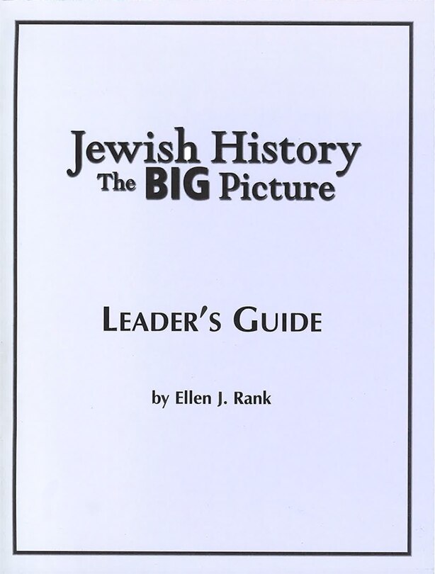 Couverture_Jewish History: The Big Picture Leader's Guide