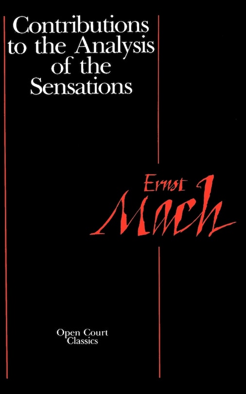Couverture_Contributions To The Analysis Of The Sensations