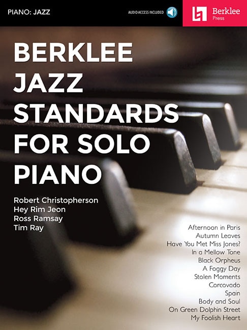 Front cover_Berklee Jazz Standards For Solo Piano (book/online Audio)
