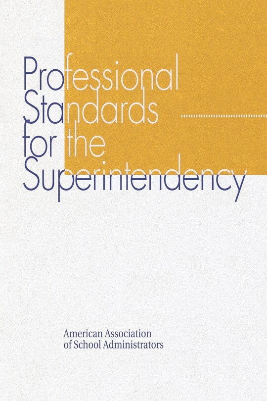 Couverture_Professional Standards for the Superintendency