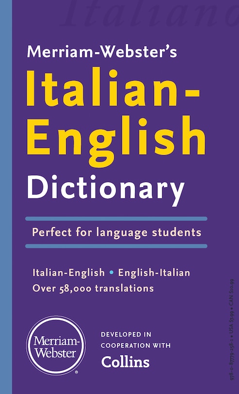 Front cover_Merriam-Webster&rsquo;s Italian-English Dictionary