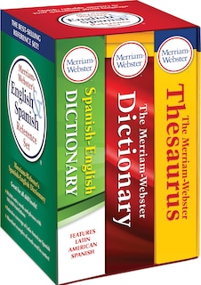 Merriam-Webster’s English & Spanish Reference Set: Includes: The Merriam-Webster Dictionary, The Merriam-Webster Thesaurus, and Merriam-Webster’s Spanish-English Dictionary