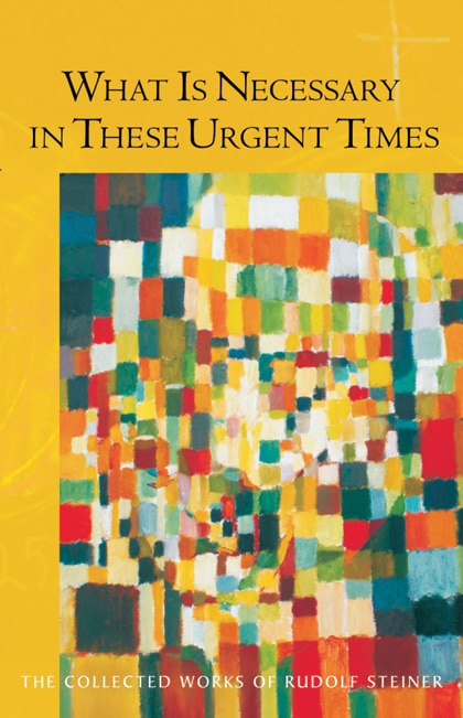 Front cover_What Is Necessary in these Urgent Times