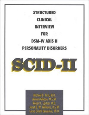 Structured Clinical Interview for DSM-IV(tm) Axis II Personality Disorders (SCID-II), Interview and Questionnaire: Package Of 5