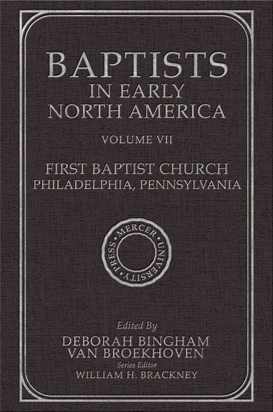 Front cover_Baptists in Early North Amer-1