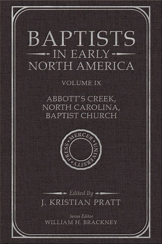 Front cover_Baptists in Early North Amer--